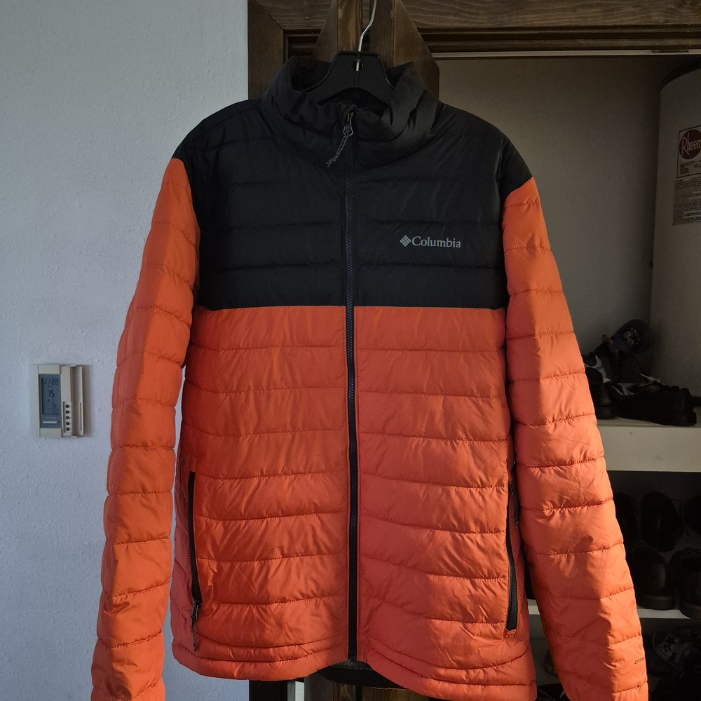 Columbia Black and Orange Insulated Jacket